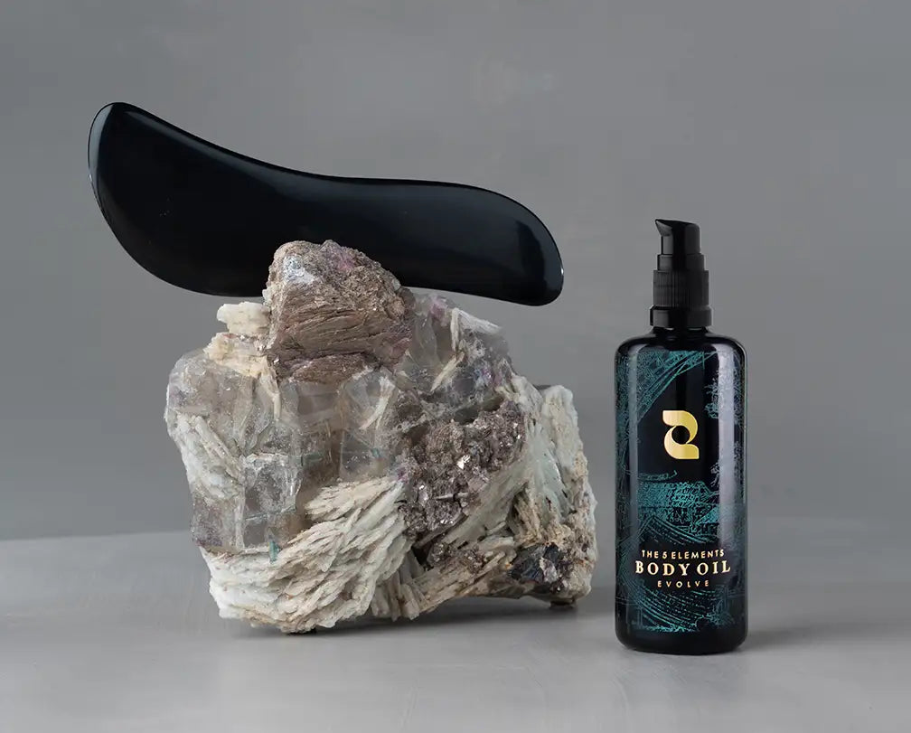 Gua Sha - Black Obsidian (Supreme-sized)